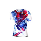 Free shipping 2015 t-shirt Superman/Batman/spider man/captain America /Hulk/Iron Man / t shirt men fitness shirts men t shirts