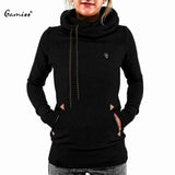 2015 Women Hoodies Sweatshirt Casual Hooded Long Sleeve Pocket Design Embroidered Hoodie For Women Sudaderas Mujer