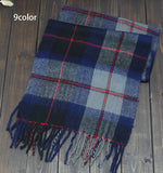 Men's European-Style Scottish Tartan Cotton Scarves