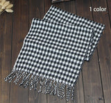 Men's European-Style Scottish Tartan Cotton Scarves