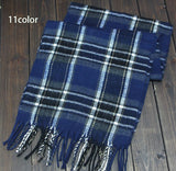 Men's European-Style Scottish Tartan Cotton Scarves