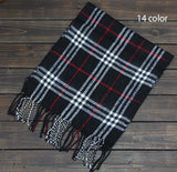 Men's European-Style Scottish Tartan Cotton Scarves