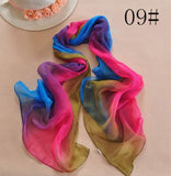 Nice Chiffon Scarf Women High Quality Gradual colors chiffon georgette silk scarves shawl female long design