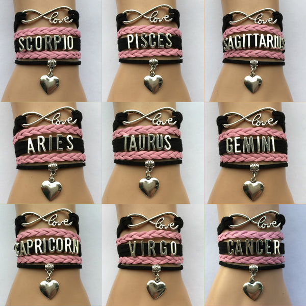 Infinity Zodiac Bracelets