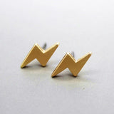 New fashion black gold silver 3 color  western triangle round flash stud earrings for women gifts jewelry