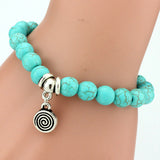 Women's Bohemian Turquoise Pendant Bracelet