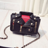 New 2015 hot best Harajuku preppy style baseball jacket clothes rivet wind messenger PU leather shoulder bag women bags