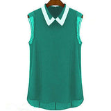 Sleeveless Chiffon Vest Top