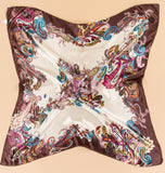 Women 90*90cm satin Square Scarf  High Quality  Imitated Satin Scarves  Shawl Hijab 2015 fashion style
