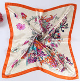 Women 90*90cm satin Square Scarf  High Quality  Imitated Satin Scarves  Shawl Hijab 2015 fashion style