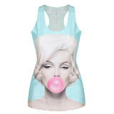 Women Digital Print Gothic Punk Club Street Style T-Shirt Sexy Women Tops Tees