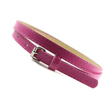 Multi Color Thin Skinny Faux Leather Waistband Womens Ladies Casual Belt Strap