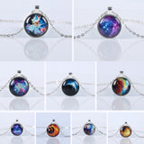 Nebula Space Glass Galaxy Pendant Necklace