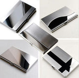 Waterproof Stainless Steel Silver Aluminium Metal Case Box Business ID Credit Card Holder Case Cover  L09407