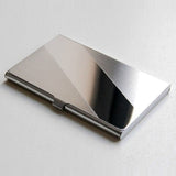 Waterproof Stainless Steel Silver Aluminium Metal Case Box Business ID Credit Card Holder Case Cover  L09407