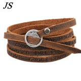 Genuine Leather Belt Buckle Bracelet