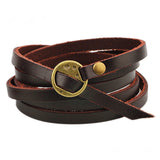 Genuine Leather Belt Buckle Bracelet