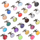 Men's Round Fabric Head Cufflinks