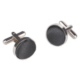 Men's Round Fabric Head Cufflinks