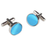 Men's Round Fabric Head Cufflinks