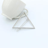 Triangle Hair Clip - Silver