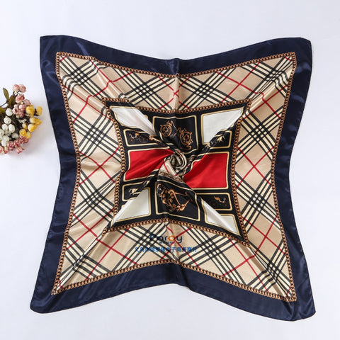 Women 90*90cm satin Square Scarf  High Quality  Imitated Satin Scarves  Shawl Hijab 2015 fashion style