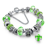 Women's Crystal Charm Bracelet - 925 Silver