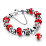 Women's Crystal Charm Bracelet - 925 Silver