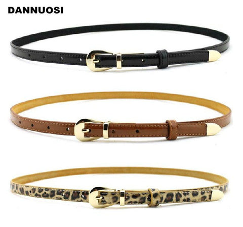 [DANNUOSI]2015   belt for women made of genuine leather thin belt in candy color accessory fashionable belt for women