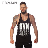 Tank Top T-Shirt Men Singlet Gym Clothing Gymshark  Fitness Men Muscle Male Gold's Gym Sleeveless Cotton Print O-Neck Vest Plus