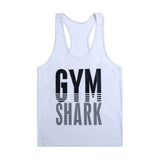Tank Top T-Shirt Men Singlet Gym Clothing Gymshark  Fitness Men Muscle Male Gold's Gym Sleeveless Cotton Print O-Neck Vest Plus