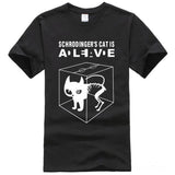 The Big Bang Theory Schrodinger's Cat T-shirts Men Swag Funny Cotton Short Sleeve Tshirts 2016 New Fashion Summer Style T shirt