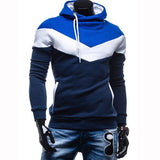 Moleton Masculino 2016 Autumn Slim Hoodies Men Sweatshirt Long Sleeve Pullover Hooded Sportswear Male Patchwork Fleece Tracksuit