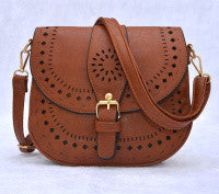 Small Casual women messenger bags PU hollow out crossbody bags ladies shoulder purse and handbags bolsas feminina