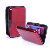 Waterproof Business ID Credit Card Wallet Holder Aluminum Metal Pocket Case Crush Resistant Expandable Pockets 12 Colors