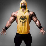Skull ZYZZ Golds Bodybuilding Stringer Hoodies Gym Stringer Hoodie Fitness Brand Tank Top Men Clothing Cotton Pullover Hoody