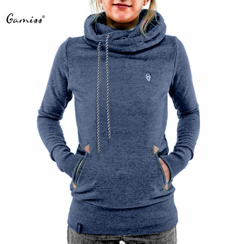 2015 Women Hoodies Sweatshirt Casual Hooded Long Sleeve Pocket Design Embroidered Hoodie For Women Sudaderas Mujer