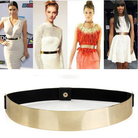 Women's Gold Waist Band Belt