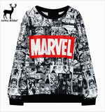 Marvel Moletom Hoodie Sweatshirt Tracksuit Harajuku Black female Sweatwear for Women EXO Kpop BTS Adventure Time Women's Hoodies