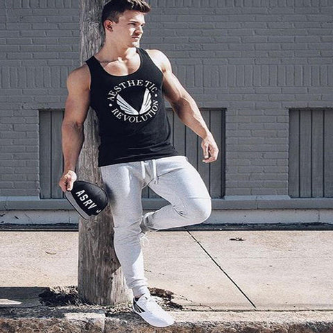 bodybuilding!gym vest Brand sport tank bodybuilding workout mens undershirt fitness men tank tops singlets Plus size XXL gasp