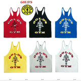 2016 gym vest bodybuilding clothing and fitness men tank tops golds gym brand high quality 100% cotton undershirt gym large size