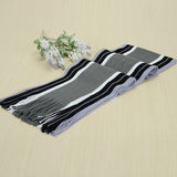 Winter designer scarf men striped cotton scarf female & male brand shawl wrap knit cashmere bufandas Striped scarf with tassels
