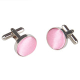 Men's Round Fabric Head Cufflinks