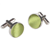 Men's Round Fabric Head Cufflinks