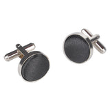 Men's Round Fabric Head Cufflinks
