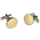 Men's Round Fabric Head Cufflinks