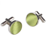 Men's Round Fabric Head Cufflinks
