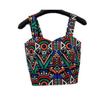 Summer 2016 Floral Crop Top Plaid Short Top Female Halter Women's Dill Tops Crop Short Vest Cropped Feminino Tank Top Elegant