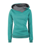 2016 Women Casual Solid Hoodies Unisex Lapel Hooded New Sweatshirts Pullovers Turn-down Collar WBA0010