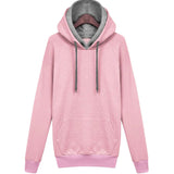 Women Autumn Winter Sweatshirt Casual Double Hoodies Long Sleeve Female Pullover Sport Tops Sweatshirts Women's Clothings New